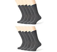 DIM Chaussettes Homme EcoDIM Talon Renforcés x10, Gris Moyen, 39-42