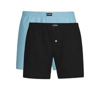 Dim Homme Coton Stretch Loose Jersey X2 Boxer Briefs, Lot Noir/Bleu Horizon, XXL EU