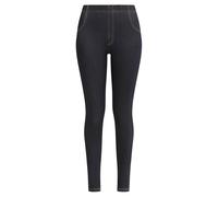 Dim Legging Femme Effet Jean avec Poches Relax & Go x1,Blue Navy,S