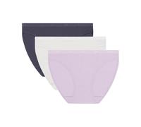 Dim Les Pockets EcoDim Lot de 3 culottes classiques pour femme, 100 % coton, multicolore, classique, Assortiment B9r, M