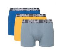 Dim Lot De 3 Boxers Coton Stretch Ceinture Graphique Bleu Dim Powerful