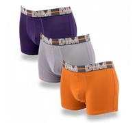 Dim Lot de 3 Boxers en Coton Stretch- VLT.AZU.TER- L