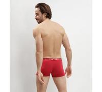 Dim Lot De 3 Boxers Homme Bleu Denim Rouge Topaze Acier Coton Stretch