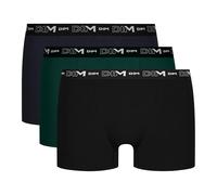 DIM Homme Coton Stretch Respirant Maintien Optimal X3 Boxer, Noir/Vrt Trop/BL Denim, XXL EU