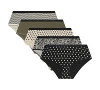 DIM Lot de Boxers Les Pockets Coton Couleurs & Motifs Femme x5