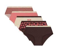 DIM Lot de Boxers Les Pockets Coton Couleurs & Motifs Femme x5
