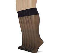 DIM Mi-Bas Femme Beauty Resist Transparent x6 | Confort Durable | Maille Renforcée | Lycra Anti-Filage | Maintien Optimal