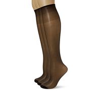 Dim Mi-Bas Sublim Voile Brillant Bord Sans Compression X2 - Bas - 15 DEN - Lot de 2 - Femme - Noir - FR: 41 (Taille fabricant: 35/41)