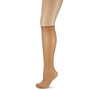 Dim MI-BAS SUBLIM VOILE BRILLANT BORD SANS COMPRESSION X2 Chaussettes Femme 15 DEN Beige (Cannelle) Taille unique (Taille fabricant: 35/41) 2lot de2