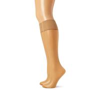 Dim MI-BAS VOILE X2 Chaussettes Femme NA Beige (Ambre) Taille unique (Taille fabricant: 35/41) 2lot de2