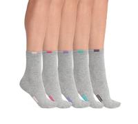 DIM Chaussettes Femme EcoDIM Coton Talon/Pointe Renforcées x10, Gris Clair, Taille unique