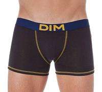 Dim Mix And Colors Boxer X2 Shorty Homme Noir (Noir Ct Jaune Safran/ Noir Ct Bleu Marin) Small (Taille fabricant: 2) 2lot de2