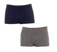 Dim Algodón Sin costuras Pack x2 Basic Shorty, Gris (Gris Foncé/Azul Cobalt 74O), Medium (Taille Fabricant: 5) (Lot de 2) Homme