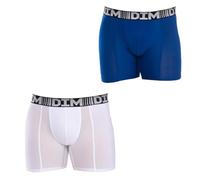 Lot de 2 boxers longs - 3D FLEX AIR X2 Dim Homme en coton Blanc T5