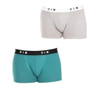 DIM Boxer Homme Originals x2, Acier/Vert Emeraude, XL