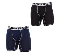 Boxers hommes DIM DIM SPORT BOXER LONG MICROFIBRE PACK X2 Multicolore EU M