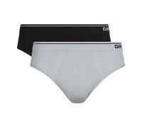 DIM Slip Seamless Coton x2, Rouge Truffe/Marron Intense, L (Lot de 2) Homme