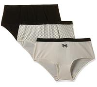 DIM Boxer Femme Les Pockets Coton Couleurs & Motifs x3, Lot Nœud Noir, S