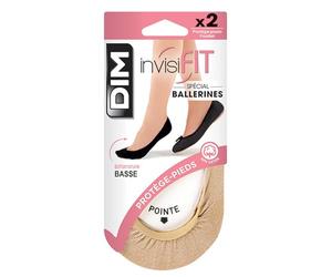 Dim Protège-Pieds Femme Invisifit Spécial Ballerines x2