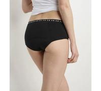 Dim Shorty Menstruel Lavable En Coton Bio Noir Flux Abondant Dim Protect