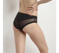 Dim Slip Femme En Microfibre Et Tulle Noir Generous De Dim