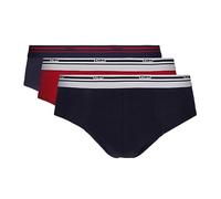 DIM Slip Homme Classic Colors Coton Stretch x3, Bleu Denim/Rouge Lave/Bleu Denim, XL