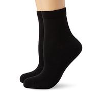 DIM Socquettes Femme Coton Confort x2, Noir, 39-42