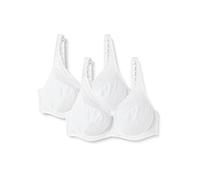 DIM Soutien-Gorge Femme Maintien Avec Armatures Mes Essentiels By DIM x2, Blanc, 95B