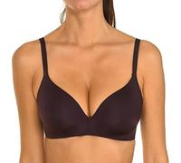 DIM Soutien-Gorge Femme Triangle Paddé Sans Armatures Invisifree x1, Marron Précieux, 90A