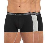 DIM Boxer Homme Green Coton Bio Ecoresponsable x3, Noir/Gris Perle/Noir, XXL