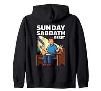 Dimanche Sabbat Reset Recharge Relaxation Jour de Repos chrétien Sweat à Capuche