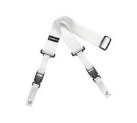 DiMarzio Cliplock Sangle en nylon pour Guitare 5 cm Blanc | 5 cm de large, 110-161 cm de long