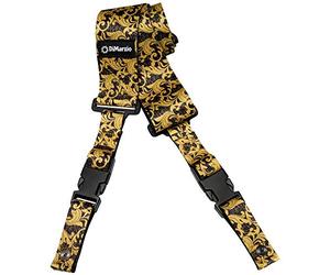 DiMarzio® ClipLock® Steve Vai UtoPIA Sangle de guitare à libération rapide Noir/doré 5,1 cm