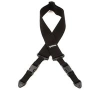 DiMarzio DD 2200CBKS Sangle de guitare en coton avec système ClipLock Extra courte Noir