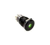 DimasTech Compatible Vandalismusschalter/-Taster 19mm, Blackline Dot - RGB