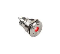 DimasTech Compatible Vandalismusschalter/-Taster 22mm, Silverline Dot - RGB