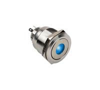 DimasTech Compatible Vandalismusschalter/-Taster 25mm, Silverline Dot - RGB