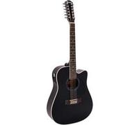 Dimavery DR-612 Guitare Western 12-saitig, Noir