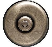 FONTINI - DIMBLER - Bouton Poussoir Carillon Porcelaine Noire Coque Bronze Réf. 60310753