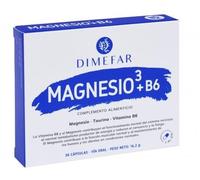 DIMEFAR MAGNESIO3+B6 30cap. - complément alimentaire sous forme de gélules, contribue au fonctionnement normal de l’organisme au quotidien, boîte de 30 gélules et facilite la prise en charge de votre