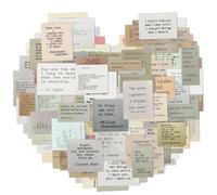 Dimeho Lot de 120 autocollants avec citation de motivation, style machine à écrire, autocollants vintage non répétitifs avec mots célèbres pour planificateur, journal intime, scrapbooking