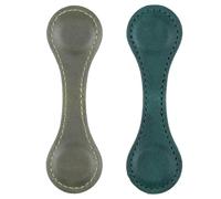 Dimeho Lot de 2 marque-pages magnétiques en cuir - Style rétro - Avec clip de marquage de page - Fait à la main - Accessoire de lecture mignon pour femmes, amateurs de livres, cadeau de lecture (bleu