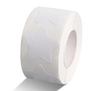 Dimeho Lot de 500 autocollants étoiles blanches - 2,5 cm - Petites étoiles - Imperméables - Amovibles - Pour récompense - Pour salle de classe