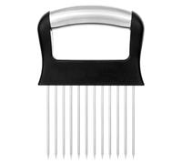 Dimeho Support à oignons pour trancher le citron, trancher, trancher, couper les oignons en acier inoxydable, passe au lave-vaisselle, outil de coupe de tomates, gadgets de cuisine pour légumes,