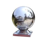 DIMEIYAN Boule de Contemplation en Acier Inoxydable, Boule Creuse en Acier Inoxydable for Jardins, terrasses ou pelouses(52mmx50.5mmx95mmx75mm(8pcs))