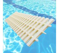 DIMEIYAN Grille de vidange trop-Plein Piscine, Couvercle Grille Drainage en Plastique ABS épissable Blanc 15-40 cm x 100 intérieur extérieur(3pcs,15 * 100cm)