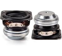 DIMEIYAN Petit Haut-Parleur à Gamme complète, 2 pièces de Portable 1,5 Pouces, 4 Ohm 10 W, 40 mm, 16 cœurs, Barre Son Musique, latéral en Caoutchouc, bibliothèque