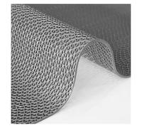 DIMEIYAN Tapis en Caoutchouc Commercial, Tapis de Drainage, antidérapants, Rouleau Creux Maille PVC, Coussinets Sol Forme S for la Natation intérieure et extérieure Cuisine(Gray,0.9x1m/3x3.3FT)