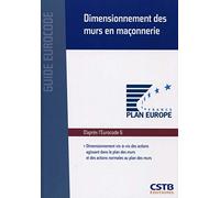 Dimensionnement des murs en maçonnerie: Dimensionnement vis-à-vis des actions agissant dans le plan des murs et des actions normales au plan des murs. D'après l'Eurocode 6.