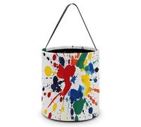 [Dimensions : 20 x 21 x 18 cm (l x L) - Gouttes de peinture d'Halloween éclaboussées sur fond blanc - Réutilisables pour les fêtes et les cadeaux